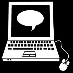 chat / laptop: chat